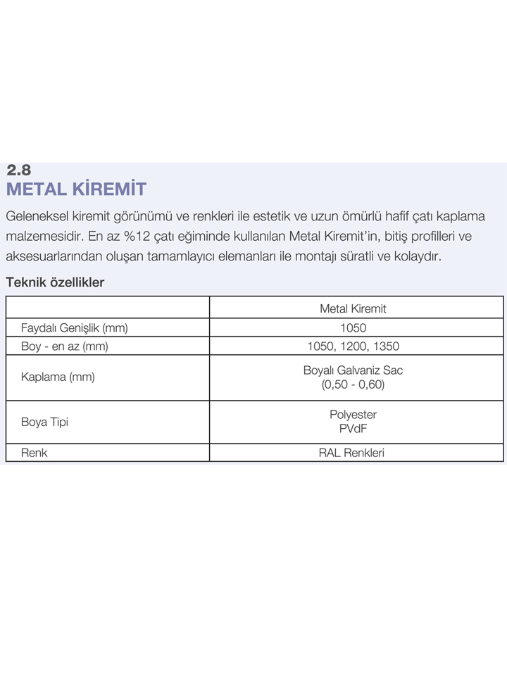 Metal Kiremit Tayc Ayak- Metal Kiremit<text>ler</text>