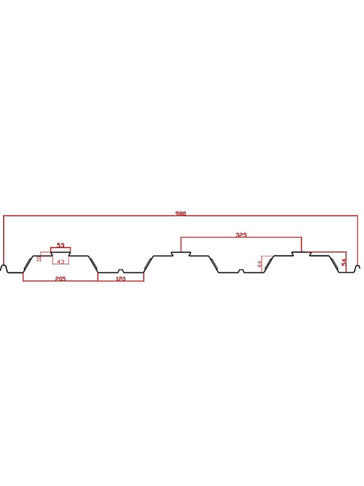 50/980 Beton Altı Deck Trapez - Beton Altı Deck Trapez